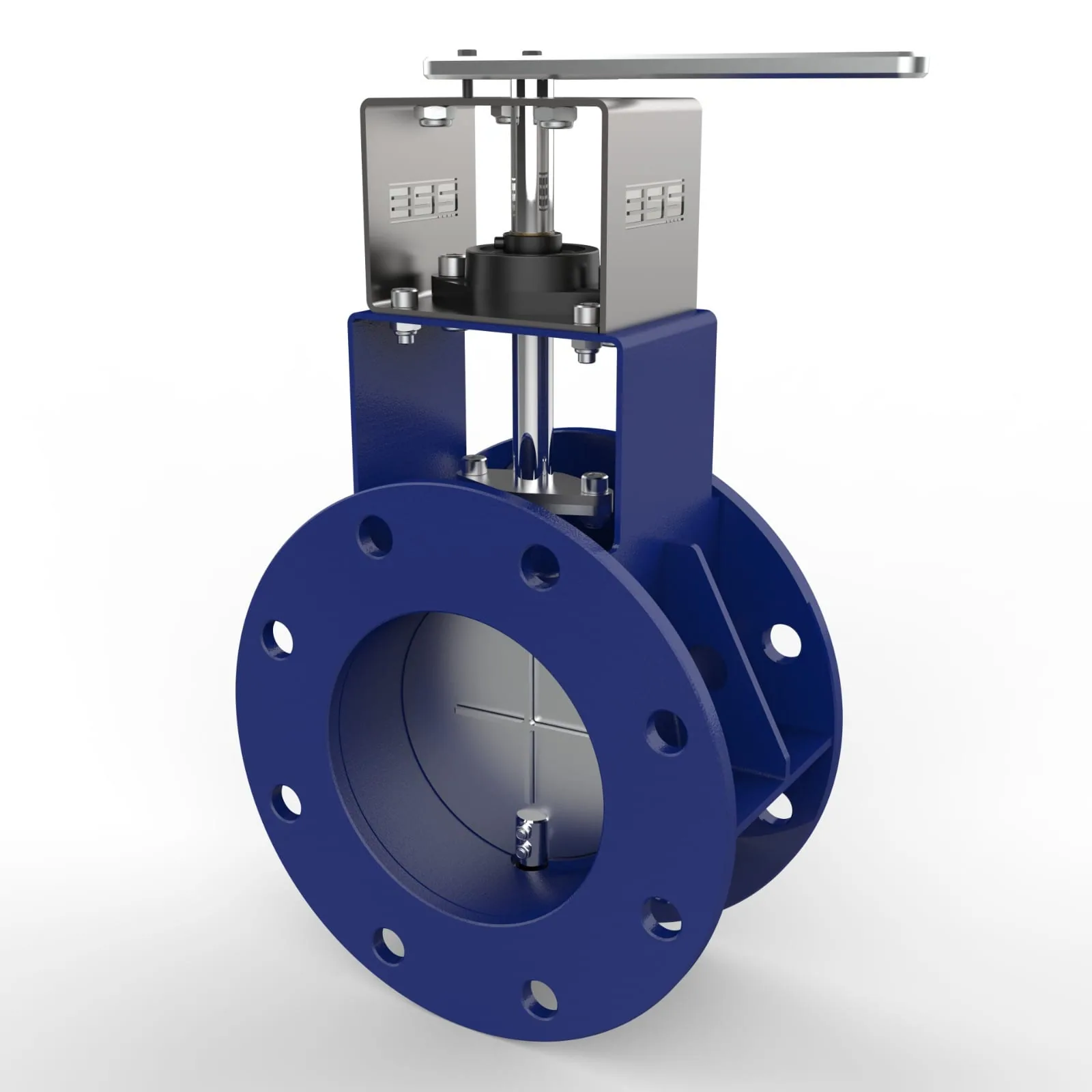 Damper Butterfly Valve Exploded CAD